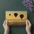 Hot Air Balloon Desert Mural Wallpaper — Cinematic Golden Horizon Mural Wallpaper - room preview 03