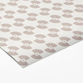 Minimalist Record Motif Mural Wallpaper — Mid-Century Neutral Mural Wallpaper - room preview 03