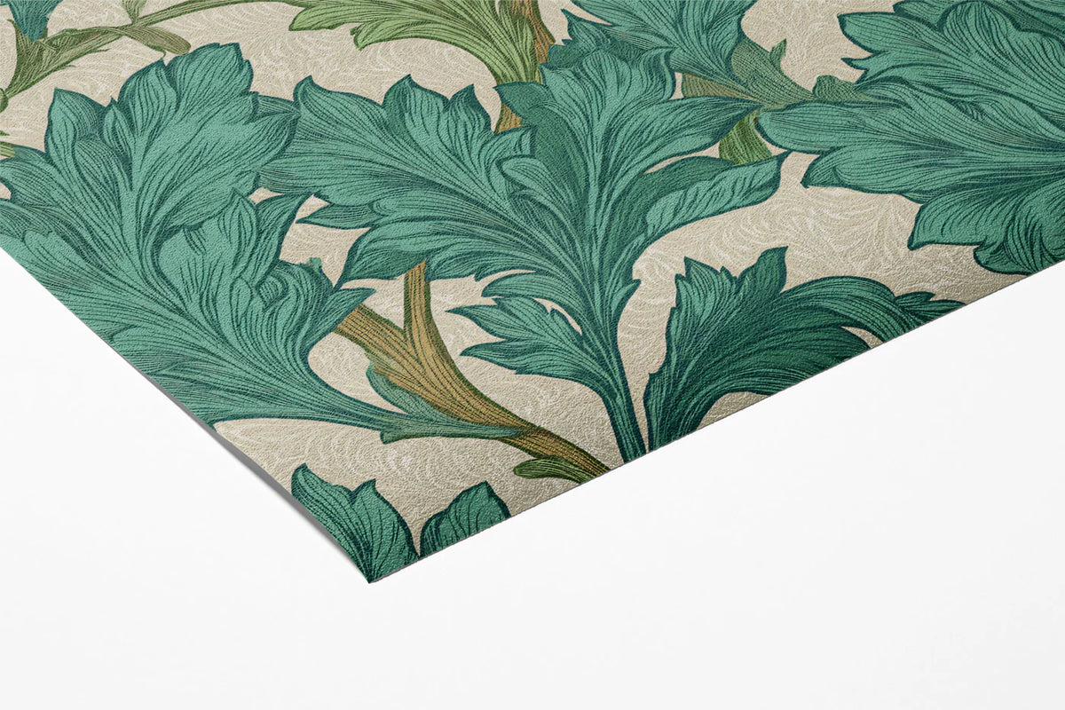 Acanthus Leaf Mural Wallpaper in Sage and Ochre Mural Wallpaper - room preview 03