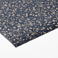 Intricate Filigree Mural Wallpaper — Navy and Beige Vine Repeat Mural Wallpaper - room preview 03