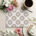 Minimalist Taupe Circle Mural Wallpaper — Scandi Pattern Decor Mural Wallpaper - room preview 03