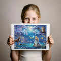 Enchanted Woodland Princess Mural Wallpaper — Whimsical Fantasy Scene Mural Wallpaper - room preview 03