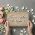 Home is Where the Heart Is Mural Wallpaper — Rustic Typography Mural Wallpaper - room preview 03