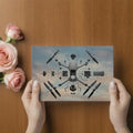 Drone Engineering Schematic Mural Wallpaper — Modern Tech Wall Decor Mural Wallpaper - room preview 03