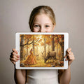 Autumn Woodland Fairy Tale Mural Wallpaper — Whimsical Forest Scene Mural Wallpaper - room preview 03