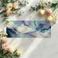 Fluid Motion Mural Wallpaper — Abstract Blue and Purple Wave Design Mural Wallpaper - room preview 03