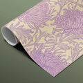 Vintage Purple Chrysanthemum Mural Wallpaper — Traditional Floral Mural Wallpaper - room preview 03