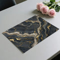 Dark Marble Mural Wallpaper with Liquid Gold Veins Mural Wallpaper - room preview 03