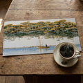 Floating Mushroom Forest Mural Wallpaper — Whimsical Coastal Scene Mural Wallpaper - room preview 03