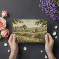 English Manor Pastoral Mural Wallpaper — Traditional Landscape Art Mural Wallpaper - room preview 03