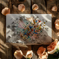 Hummingbird Burst Mural Wallpaper — Vibrant 3D Illusion Design Mural Wallpaper - room preview 03