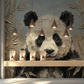 Impressionist Panda in Bamboo Mural Wallpaper - room preview 03