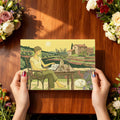 Mediterranean Terrace Mural Wallpaper — Sunny Sketch Design Mural Wallpaper - room preview 03