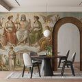 Greek Mythology Mural Wallpaper — Classical Pantheon Illustration Mural Wallpaper - room preview 03