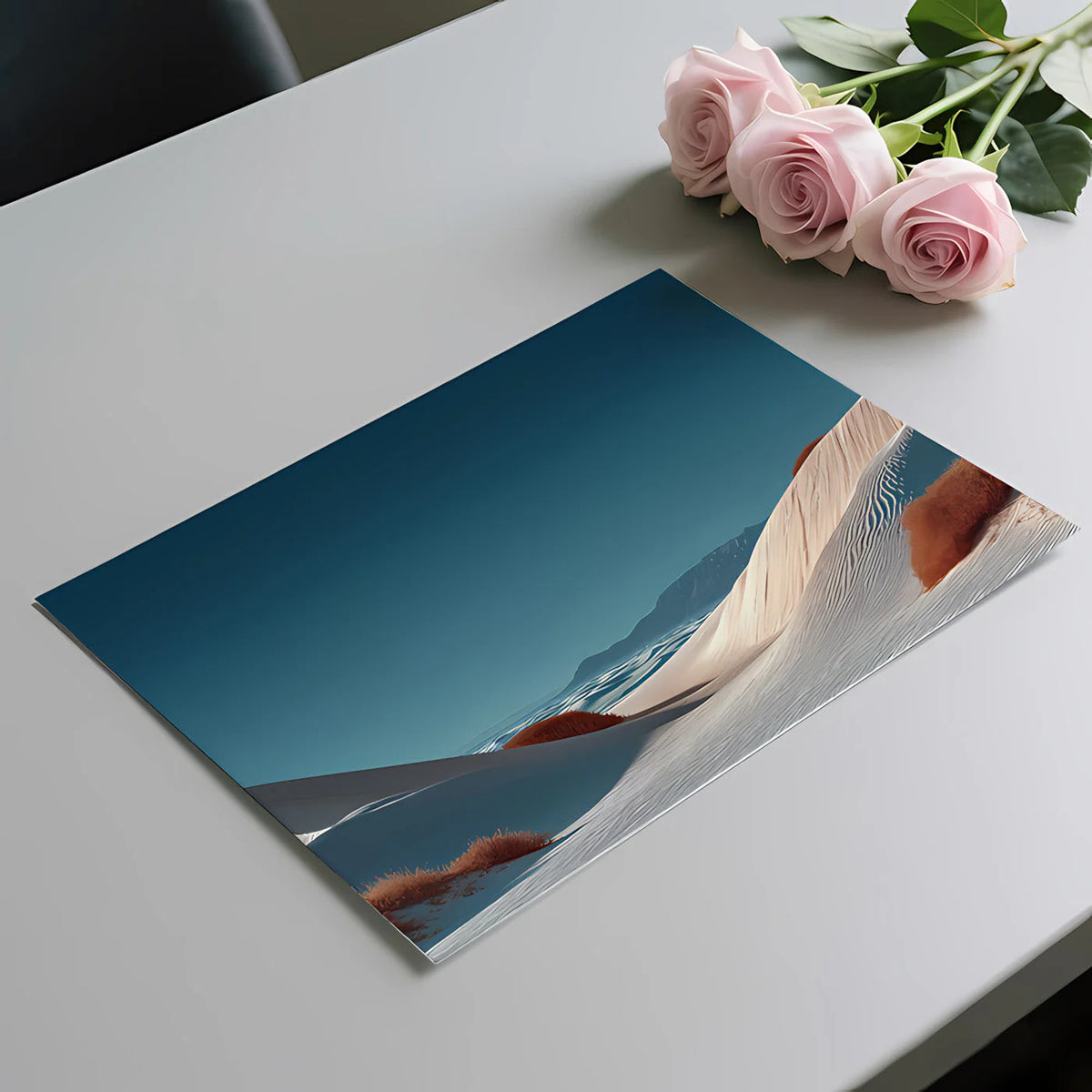 Desert Dune Mural Wallpaper with Burnt Orange Accents Mural Wallpaper - room preview 03