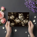 Nocturnal Owl and Cherry Blossom Mural Wallpaper - room preview 03