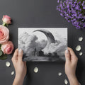 Crescent Moon Over Neo-Classical Estate Mural Wallpaper - room preview 03