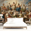 Olympian Pantheon Mural Wallpaper — Classical Mythology Scene Mural Wallpaper - room preview 03