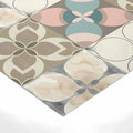 Geometric Petal Mosaic Mural Wallpaper — Soft Pastel Art Mural Wallpaper - room preview 03