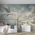 Celestial Pegasus and Fairy Voyage Mural Wallpaper - room preview 03