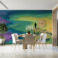 Solitary Wanderer Landscape Mural Wallpaper — Surreal Art Design Mural Wallpaper - room preview 03