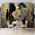 Silhouette and Ancient Ruins Mural Wallpaper in Earthy Tones Mural Wallpaper - room preview 03