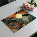 Safari Sunset Mural Wallpaper with Leopard Motif Mural Wallpaper - room preview 03