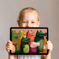 Friendly Crocodile Parade Mural Wallpaper — Whimsical Children’s Decor Mural Wallpaper - room preview 03