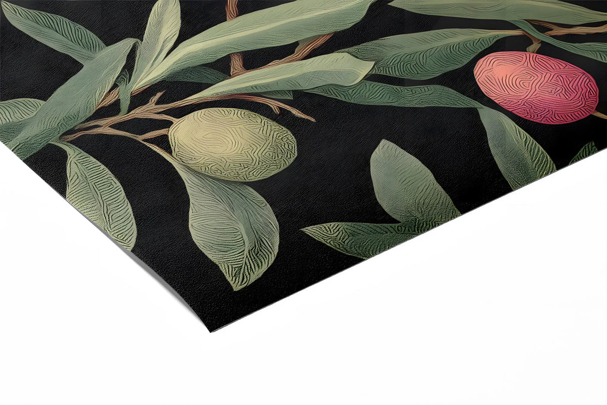 Olive Grove Botanical Mural Wallpaper in Dark Moody Tones Mural Wallpaper - room preview 03