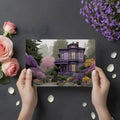 Victorian Garden Estate Mural Wallpaper — Whimsical Floral Scene Mural Wallpaper - room preview 03