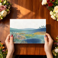 Meadow Horizon Mural Wallpaper — Artistic Painted Landscape Mural Wallpaper - room preview 03