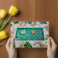 Summer Poolside Mural Wallpaper — Leisurely Artistic Design Mural Wallpaper - room preview 03