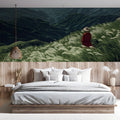 Highland Solitude Mural Wallpaper — Impressionistic Landscape Mural Mural Wallpaper - room preview 03