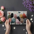 Whimsical Flock Mural Wallpaper with Textured Bird Illustrations Mural Wallpaper - room preview 03
