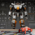 Mecha Blueprint Mural Wallpaper — Technical Industrial Design Mural Wallpaper - room preview 03