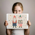 Whimsical Cat Gnomes Mural Wallpaper for Playful Spaces Mural Wallpaper - room preview 03