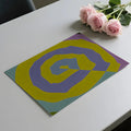 Abstract Swirl Mural Wallpaper — Modern Organic Motif Mural Wallpaper - room preview 03
