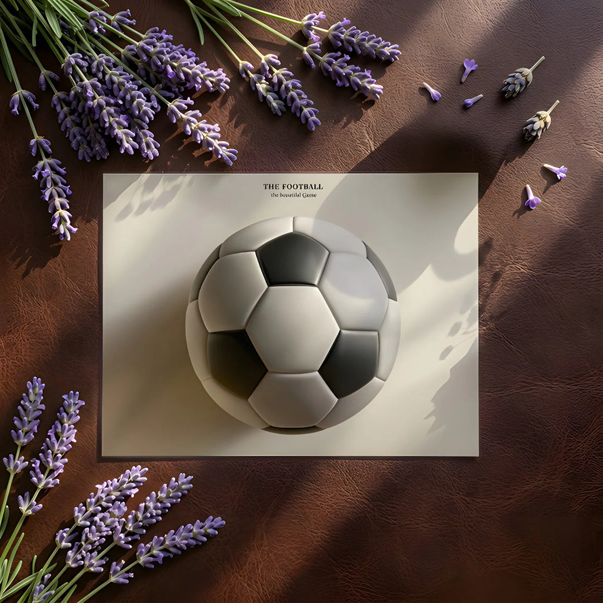 Classic Football Mural Wallpaper — Modern Sports Wall Decor Mural Wallpaper - room preview 03