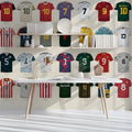 Vintage Football Jersey Mural Wallpaper — Athletic Sport Pattern Mural Wallpaper - room preview 03