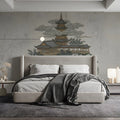 Oriental Pagoda Mountain Landscape Mural Wallpaper - room preview 03