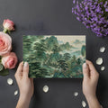 Mist-Covered Mountain Landscape Mural Wallpaper - room preview 03