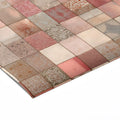 Vintage Tiled Mosaic Mural Wallpaper in Soft Blush and Terracotta Mural Wallpaper - room preview 03