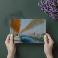 Autumn Poplar Lane Impressionist Mural Wallpaper - room preview 03