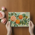 Citrus Grove Mural Wallpaper — Modern Botanical Wall Art Mural Wallpaper - room preview 03