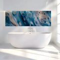 Oceanic Swirls Abstract Mural Wallpaper —Modern Fluid Art Mural Wallpaper - room preview 03
