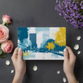 Urban Horizon Mural Wallpaper —Contemporary City Scene Mural Wallpaper - room preview 03