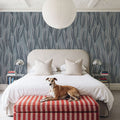 Palm on Grey Mural Wallpaper - room preview 03