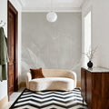 Solid Feather Geometry Beige Mural Wallpaper - room preview 03