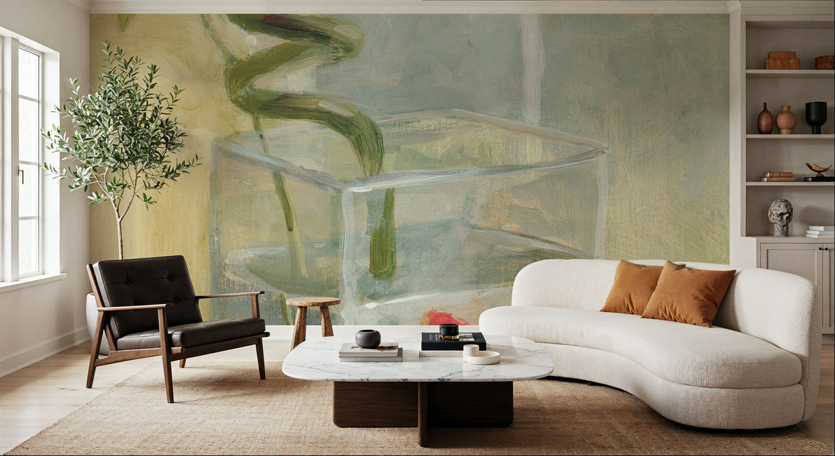 Peaceful Orchid I Mural Wallpaper - room preview 03