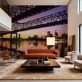 Urban Twilight Crossing Mural Wallpaper - room preview 03